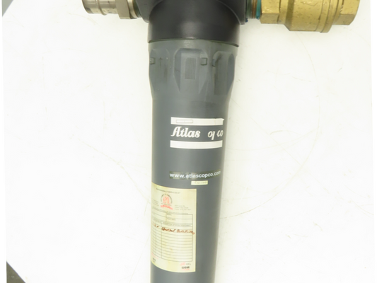 Atlas Copco DD550+ Compressed Air Filter 232psi with 3" Ball Valve 2901-2003-10