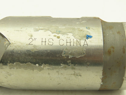 Harbin CT62 PLB648 Heavy Duty End Mill 2" Dia 4-Flute 11.75"L HS Steel