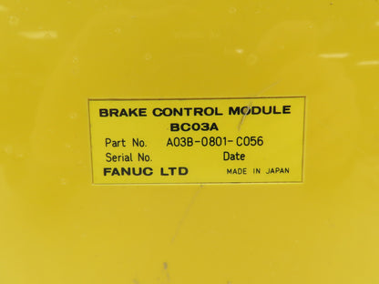 Fanuc A03B-0801-C056 PLC Brake Control Module BC03A