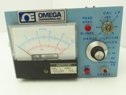 Omega Engineering FD603 Ultrasonic Flowmeter Multi Scale Vintage 12VDC