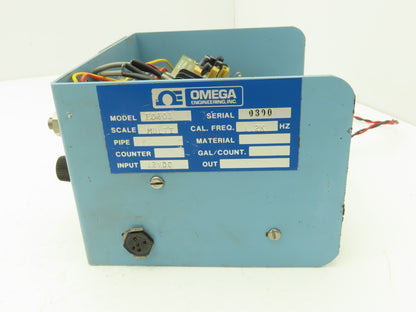 Omega Engineering FD603 Ultrasonic Flowmeter Multi Scale Vintage 12VDC