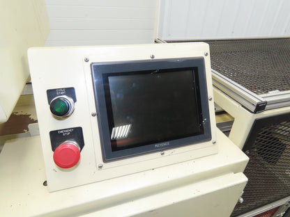 Keyence Production Inspection Camera Pass/Fail System Rejection Vibrator Feeder