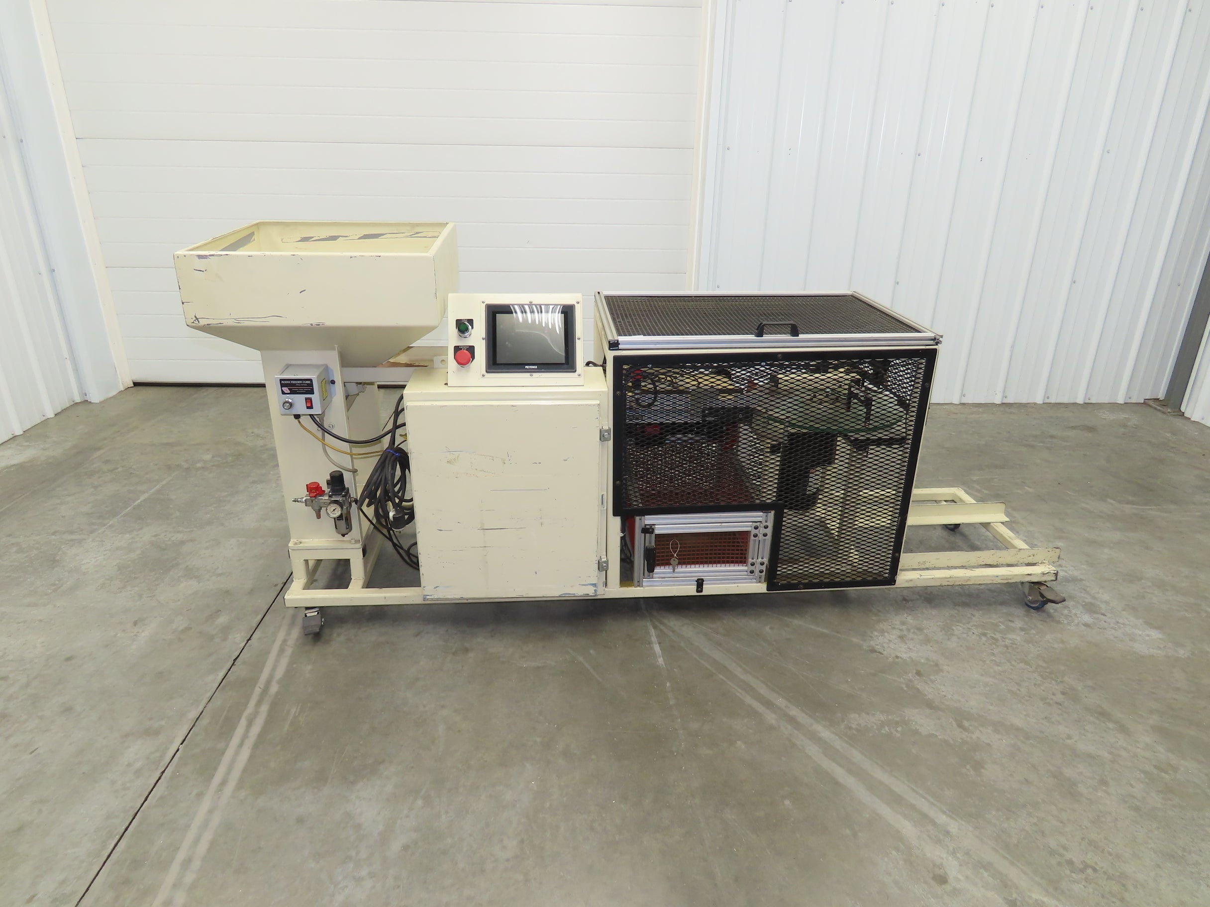 Keyence Production Inspection Camera Pass/Fail System Rejection Vibrat ...