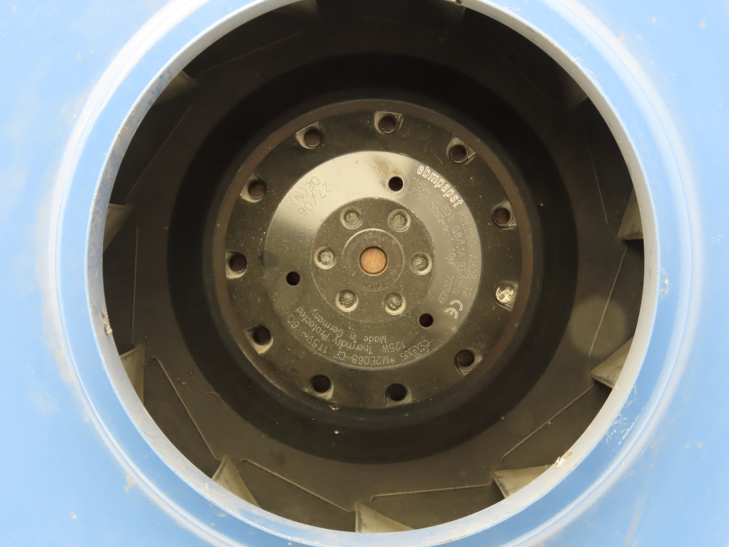 Fantech FX6XL Inline Exhaust Fan 6" Duct Blower 115V Ebm Papst R2E220-AB08-12