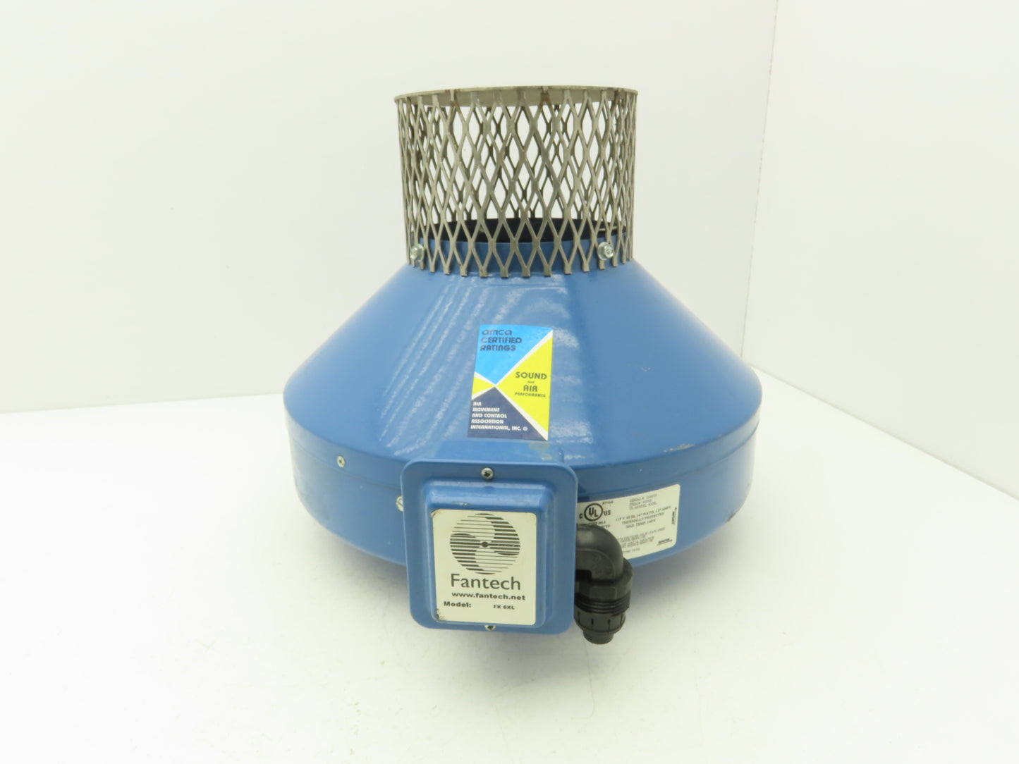 Fantech FX6XL Inline Exhaust Fan 6" Duct Blower 115V Ebm Papst R2E220-AB08-12