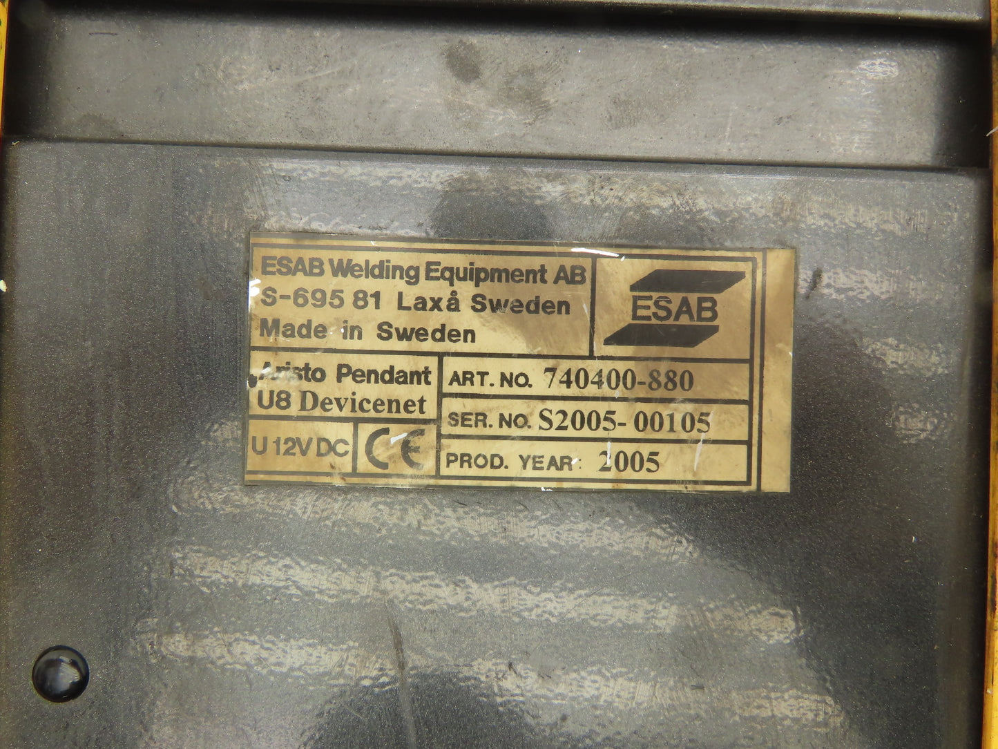 ESAB 740400-880 Welding Aristo Pendant Controller U8 Devicenet Weld Monitor
