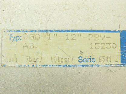 Festo DGO-1"-12"-PPV-AB Linear Actuator Travel Rod 1" x 12 Block 2"x 6"
