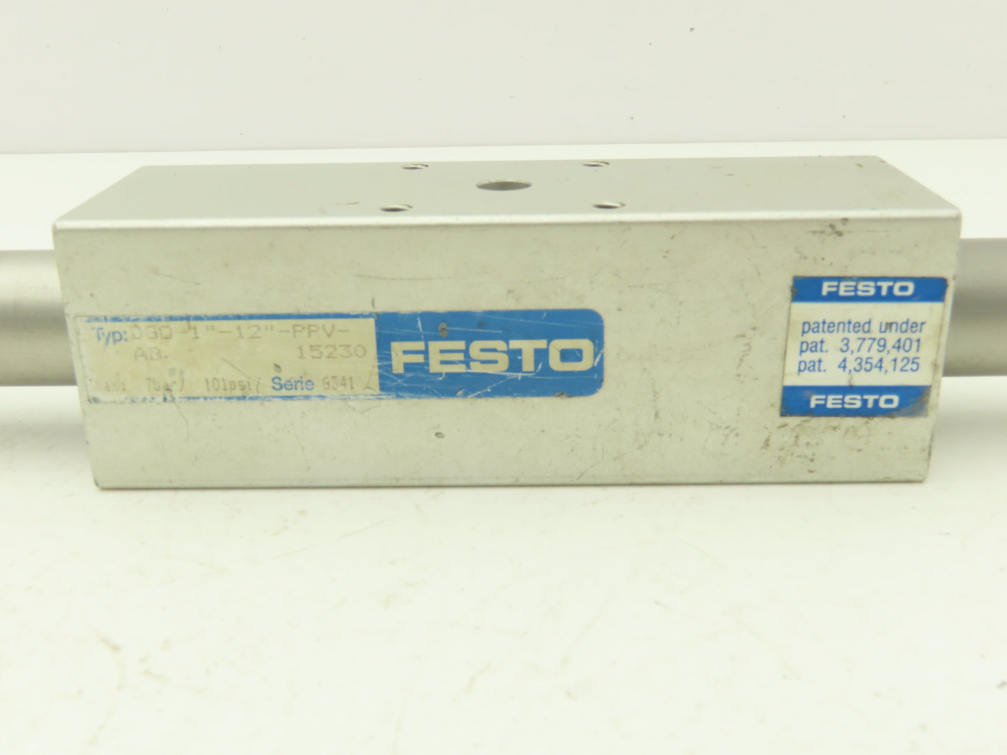 Festo DGO-1"-12"-PPV-AB Linear Actuator Travel Rod 1" x 12 Block 2"x 6"