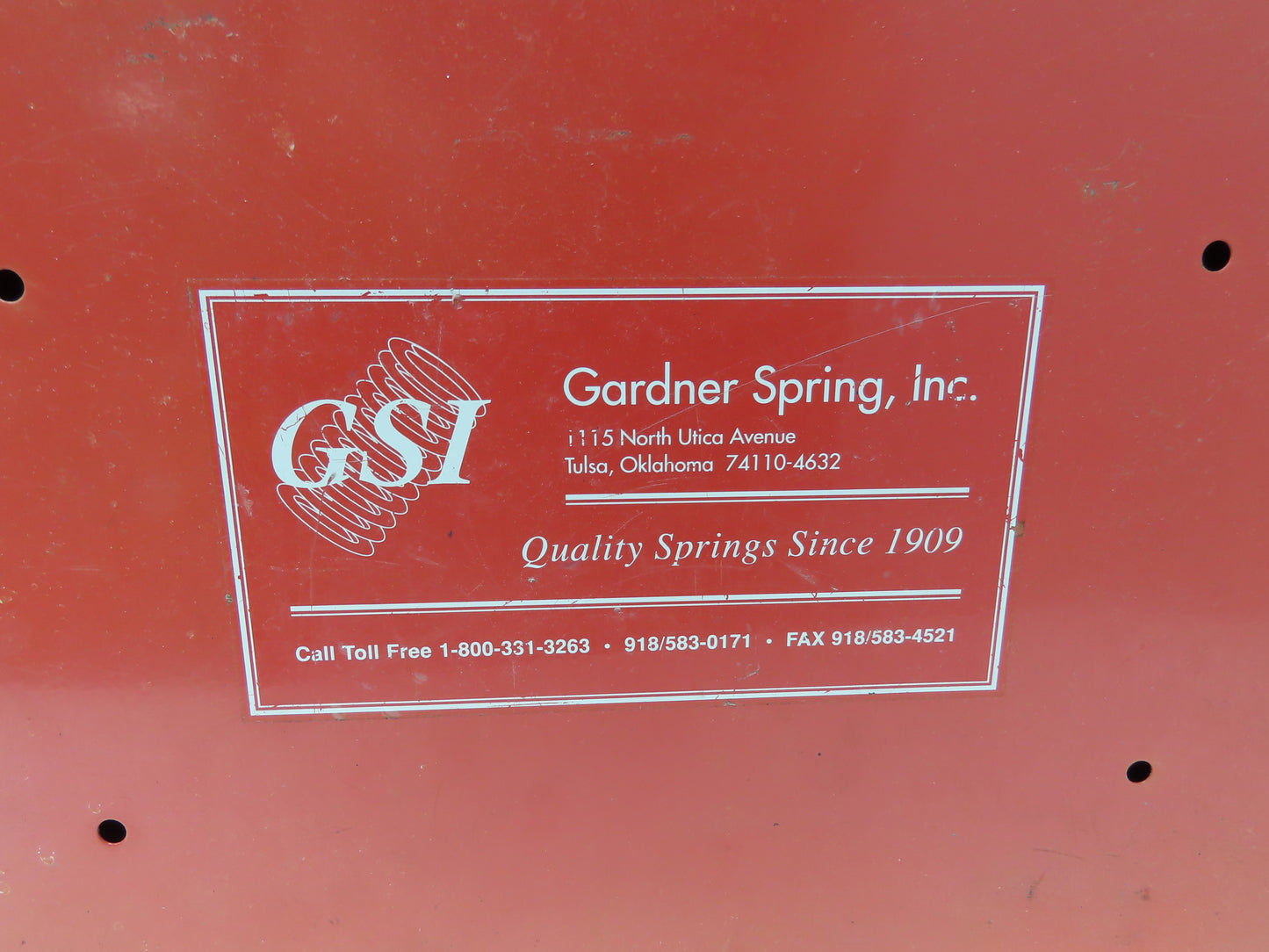 Gardner Spring Assorted Compression Spring Organizer 2 Drawer Tool Box Only