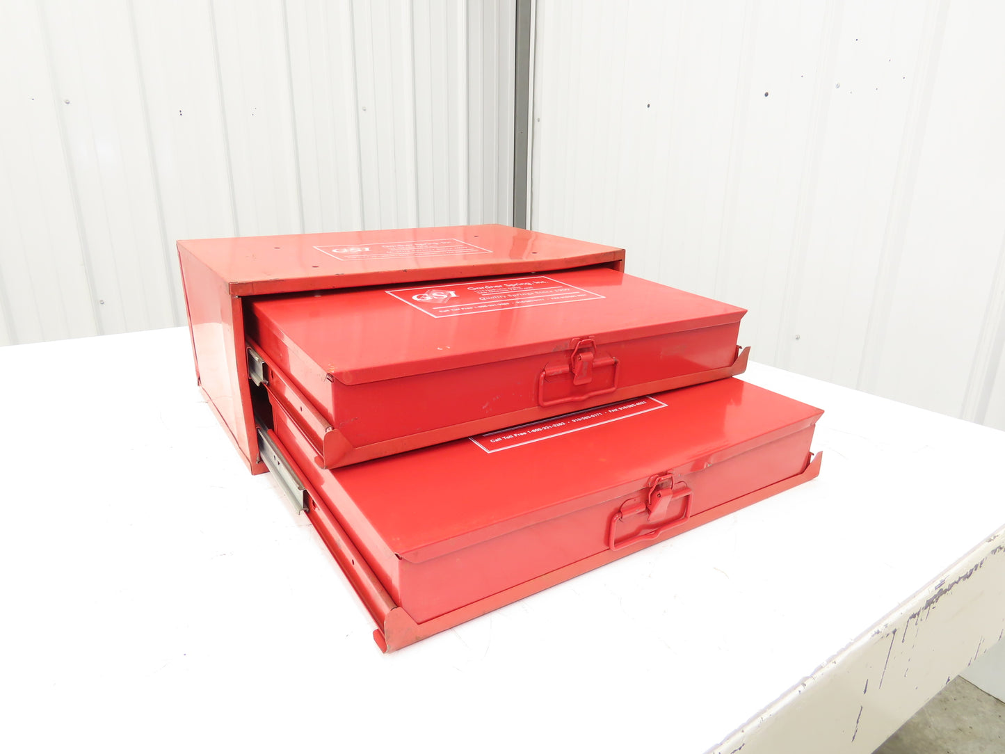 Gardner Spring Assorted Compression Spring Organizer 2 Drawer Tool Box Only