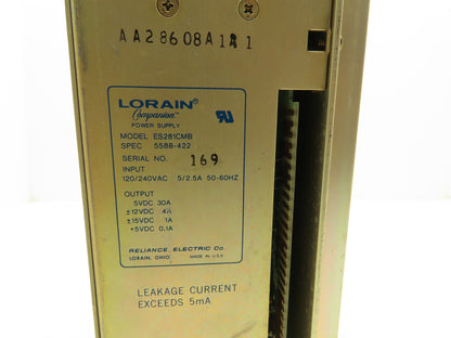 Reliance Electric ES281CMB Lorain PLC Power Supply Module 57491