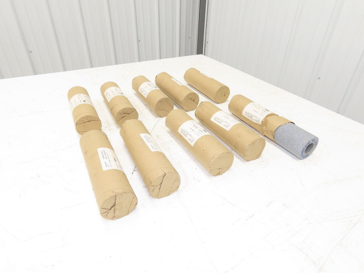 Norton 53A80-KVBE 80 Grit Grinding Wheel 2-5/8"OD x 4-3/8"W x 1-1/4"ID Lot of 10