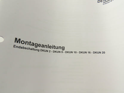 Demag Crane 83728633 DK10 Hoist Cut-Out Spacer Sleeve 3 Spring Set