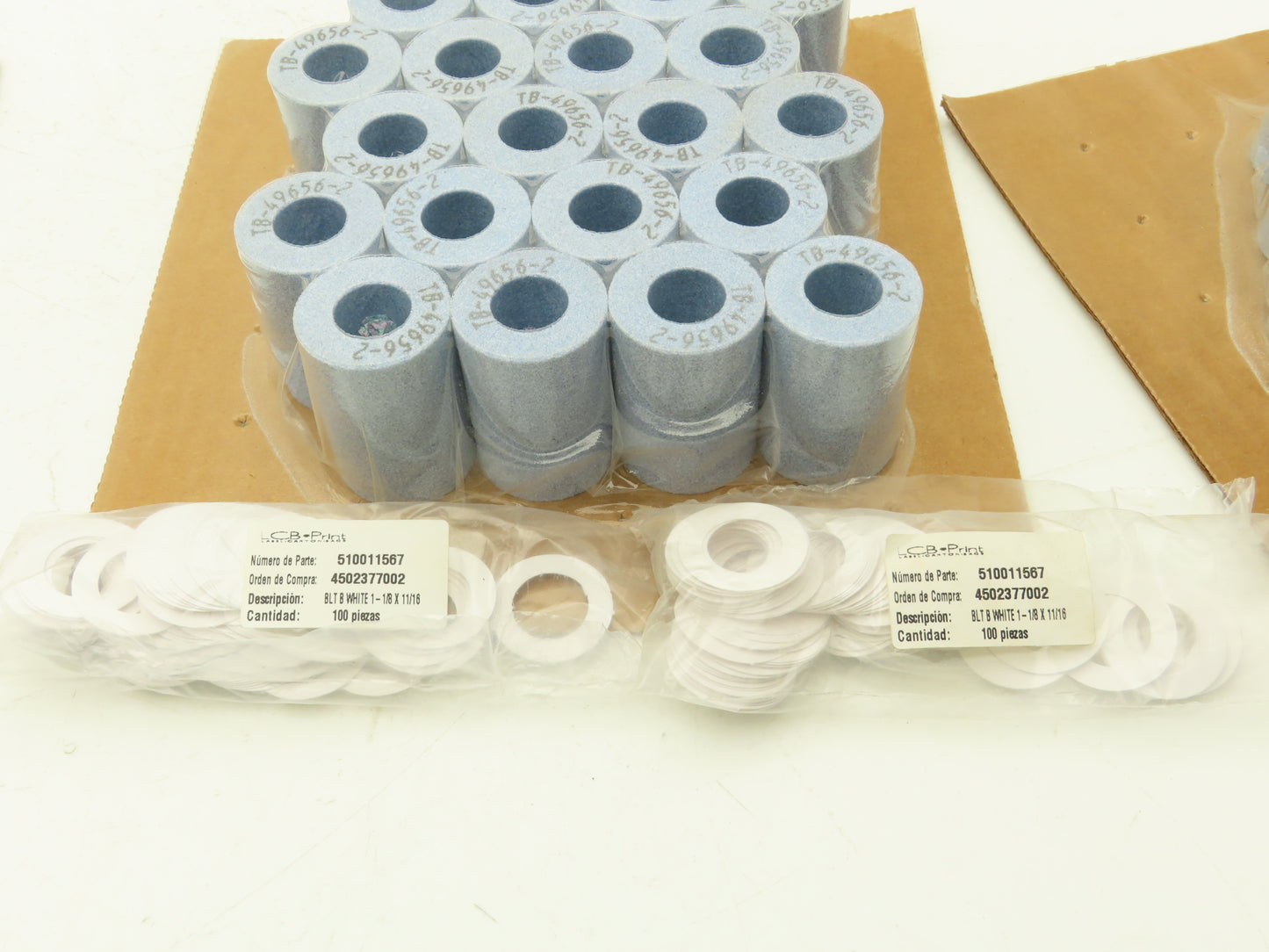 Norton TB-49656-2 120L Grit Grinding Wheel 1-3/8"Dia x 2"W x 11/16"ID Lot of 55