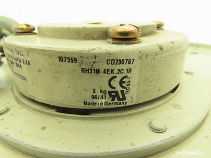 Ebm MK085-4EK.07.R Centrifugal Blower Fan Backward-Curved 12.5"Dia 115V 1PH