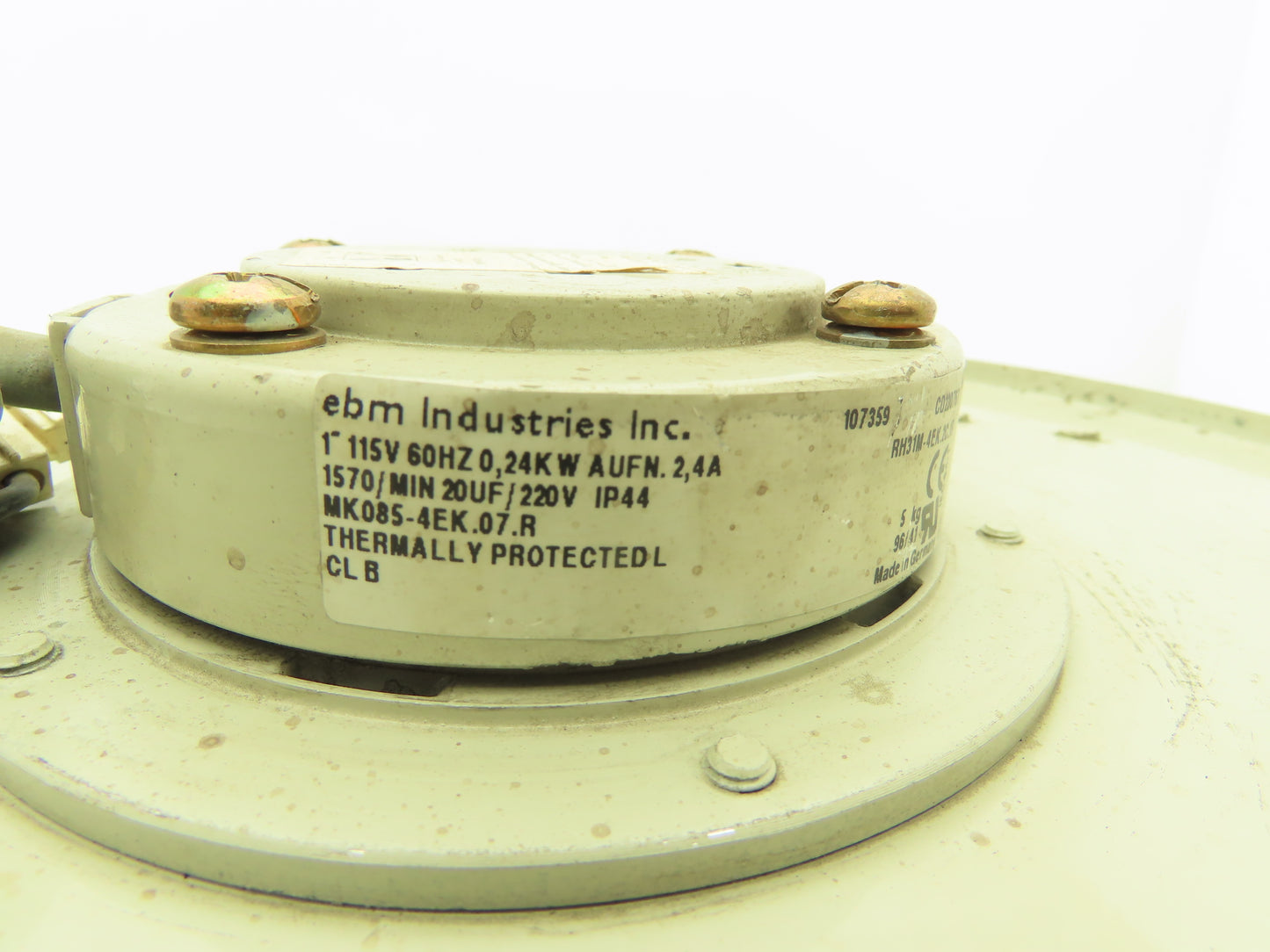 Ebm MK085-4EK.07.R Centrifugal Blower Fan Backward-Curved 12.5"Dia 115V 1PH