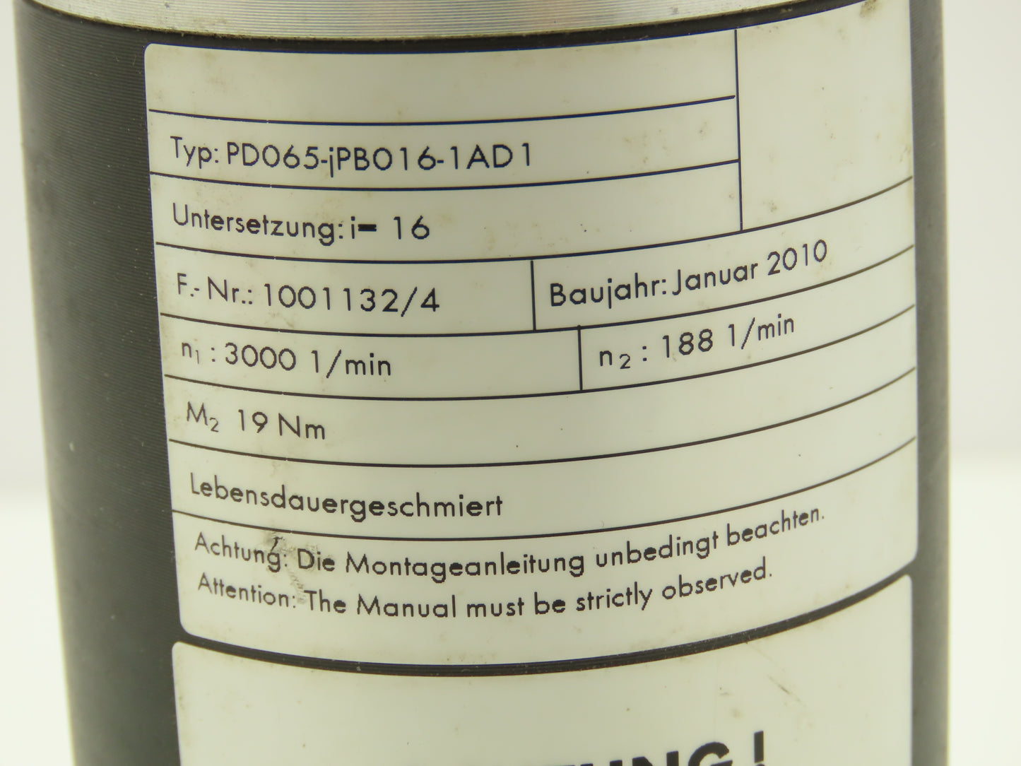 Globe II 2GDCT5 Pneumatic Air Vane Servo W 16:1 Planetary Gear Reduction Drive