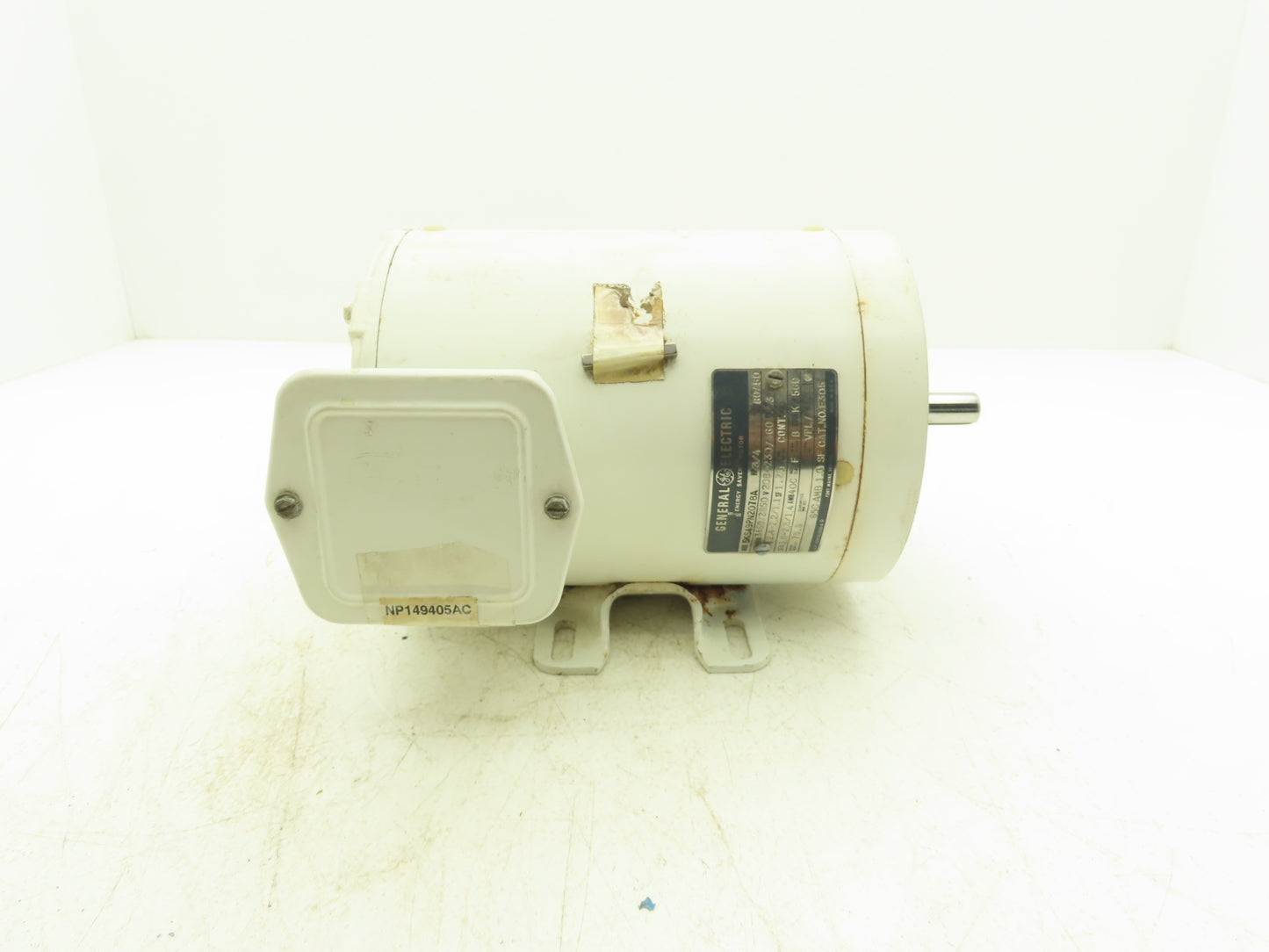 General Electric AC Motor 3/4 Hp 3450RPM 208-230/460V 3Ph 56C Washdown Duty