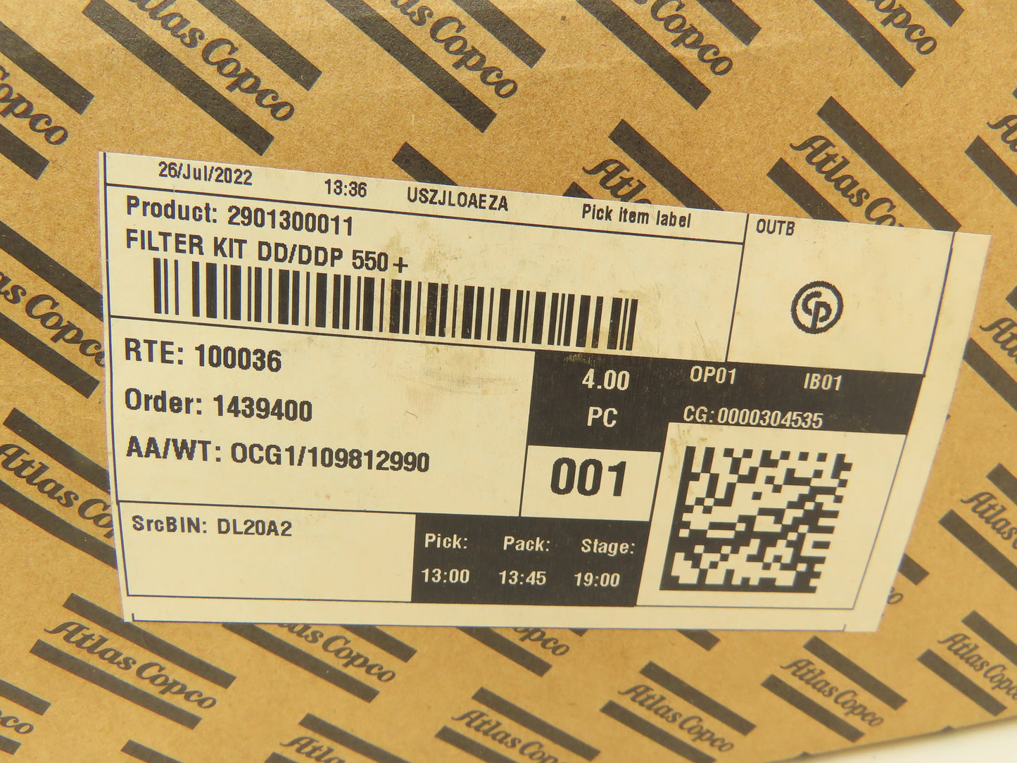 Atlas Copco 2901300011 Air Compressor Filter Kit Replacement