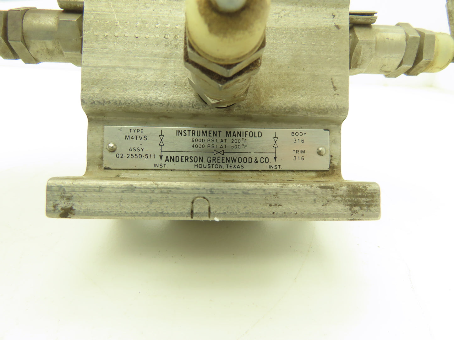 Anderson Greenwood 02-2550-511 Instrument Manifold Valve T Handle 6000psi M4TVS