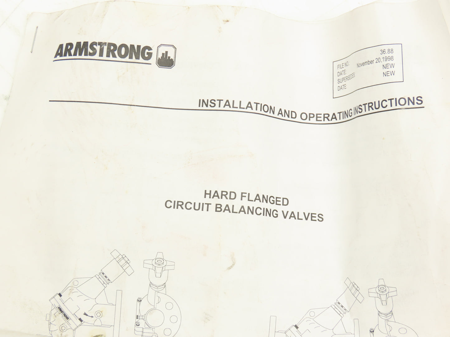 Armstrong CBV-3FS Circuit Balancing Valve Flow Control 3" Flanged
