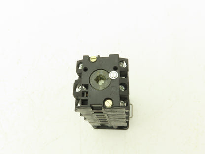 Telemecanique 9003AEQ3819 Rotary Cam Switch Assy 300VAC 12A W KAD1PZ Knob