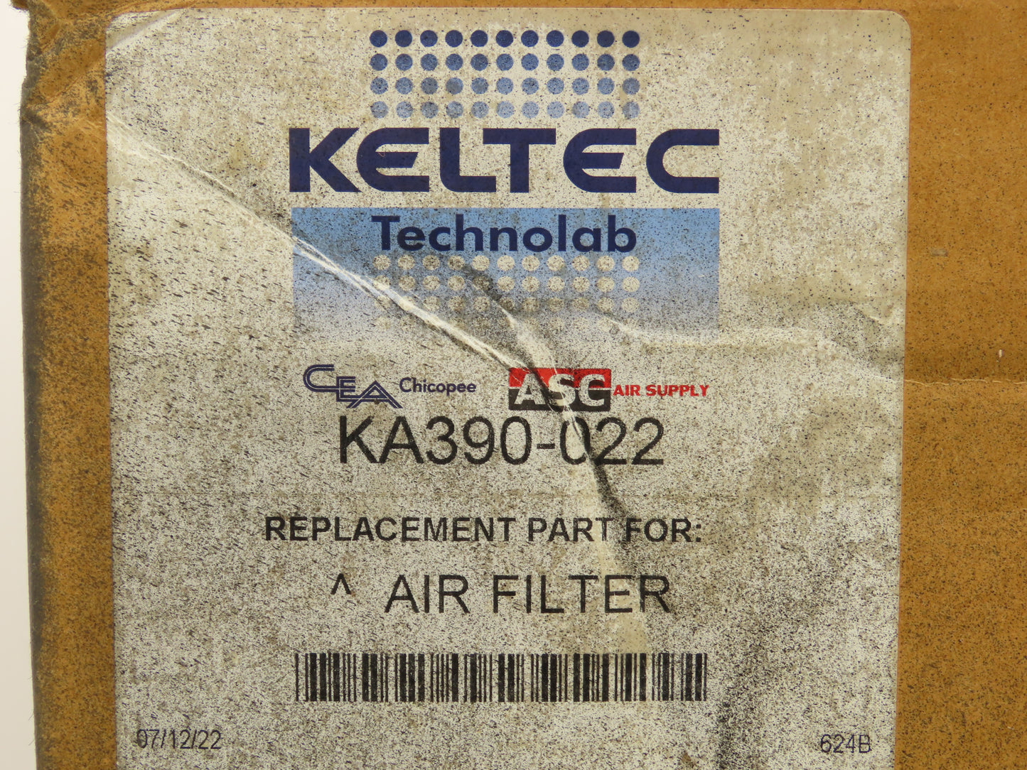 Keltec KA390-022 Technolab Air Compressor Filter Kit Replacement