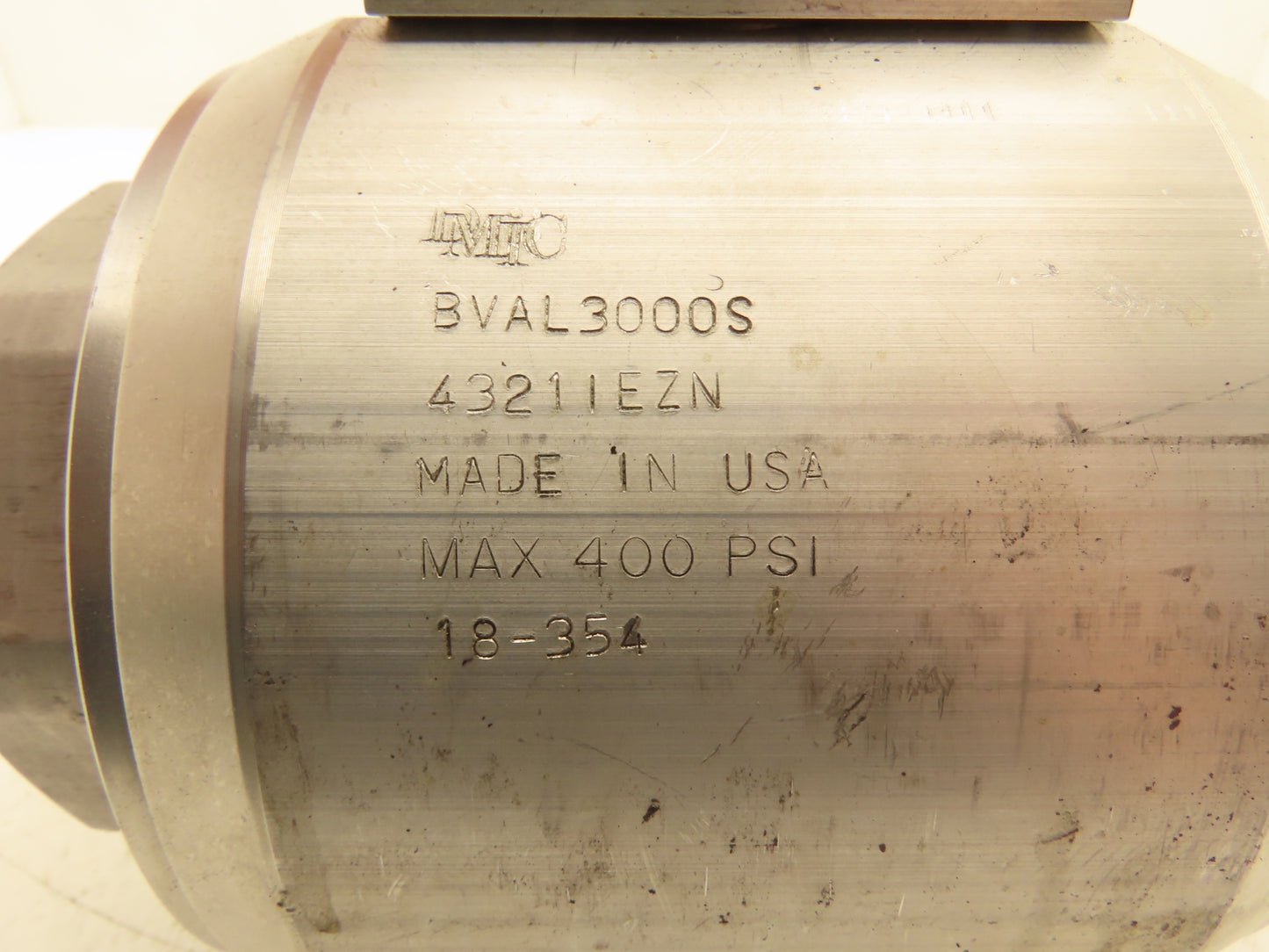 DMIC BVAL 3000S 4321IEZN 3" Aluminum Ball Valve 400PSI SAE Threaded Hydraulic