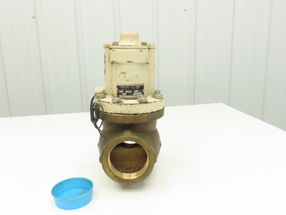 Magnatrol 44A39 Bronze Solenoid Valve 3"NPT 120V Full Port Normally Closed