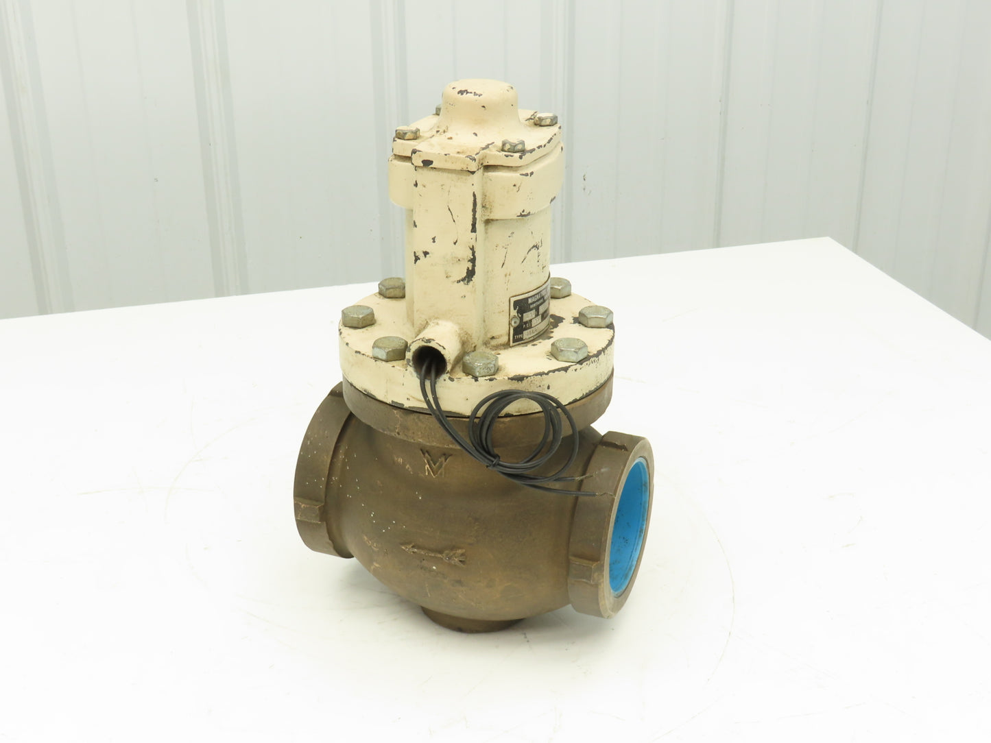 Magnatrol 44A39 Bronze Solenoid Valve 3"NPT 120V Full Port Normally Closed