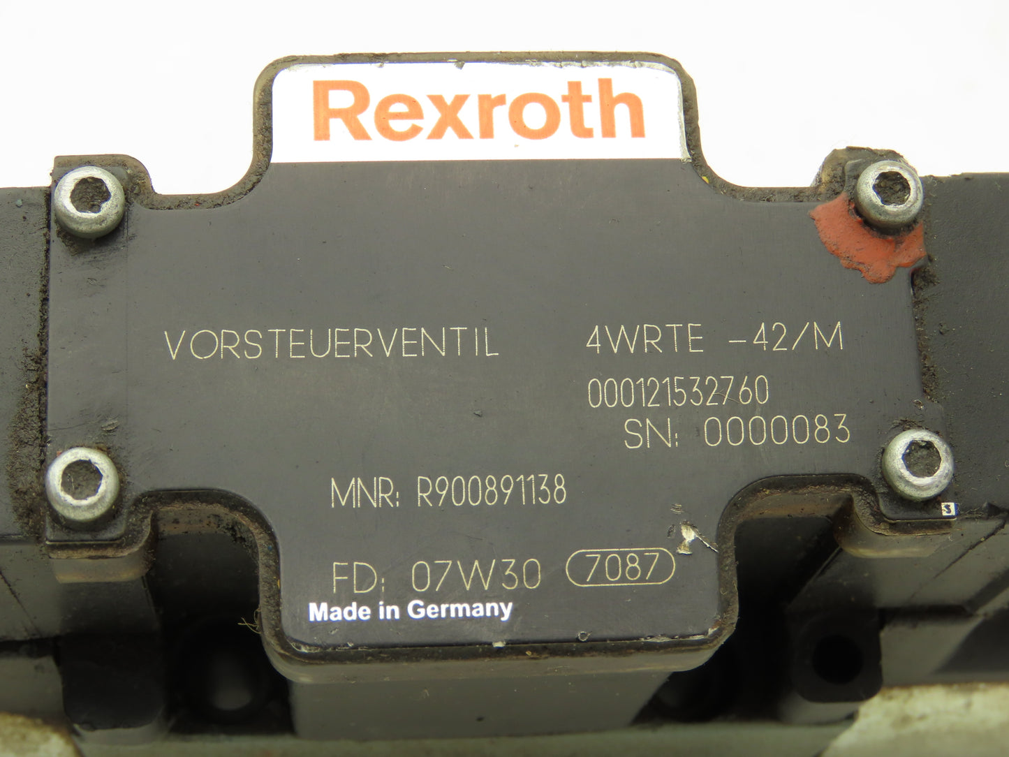 Rexroth 4WRTE-42/M Proportional Directional Control Valve W Solenoid Control