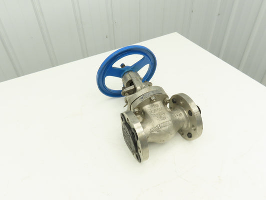 DSI 2-300 Stainless Gate Valve 2" Flanged Class 300 720PSI Rising Stem API603
