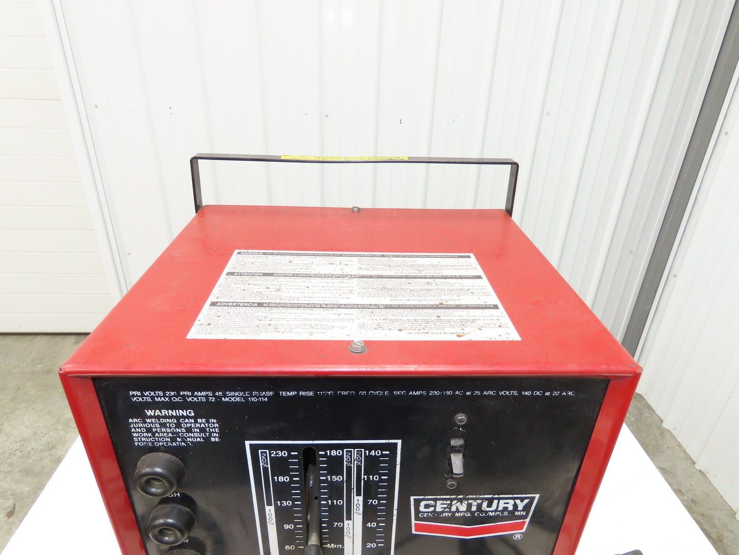 Century 110-114-115 Stick Welder 230/140 Amp AC/DC 230VAC Power Unit With Lead
