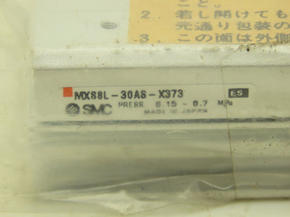 SMC MSX8L-30-AS-X373 Pneumatic Guided Air Sliding Table Dual Rods End Lock