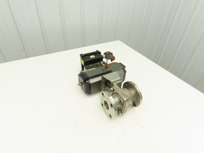 Velan 01413-SSE 2" 150 Stainless Ball Valve Flowserve Automax Pneumatic Actuator