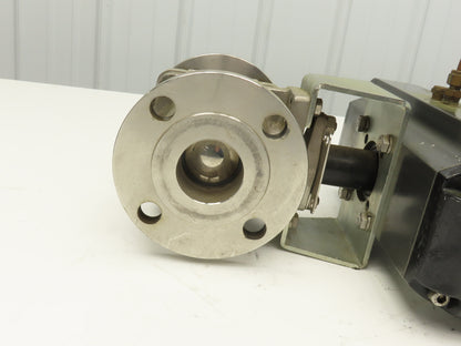 Velan 01413-SSE 2" 150 Stainless Ball Valve Flowserve Automax Pneumatic Actuator