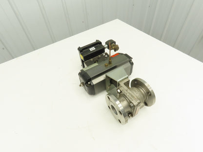 Velan 01413-SSE 2" 150 Stainless Ball Valve Flowserve Automax Pneumatic Actuator