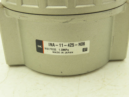 SMC INA-11-425-N06 Pneumatic Main Line Air Filter 3/4"NPT W Finger Drain