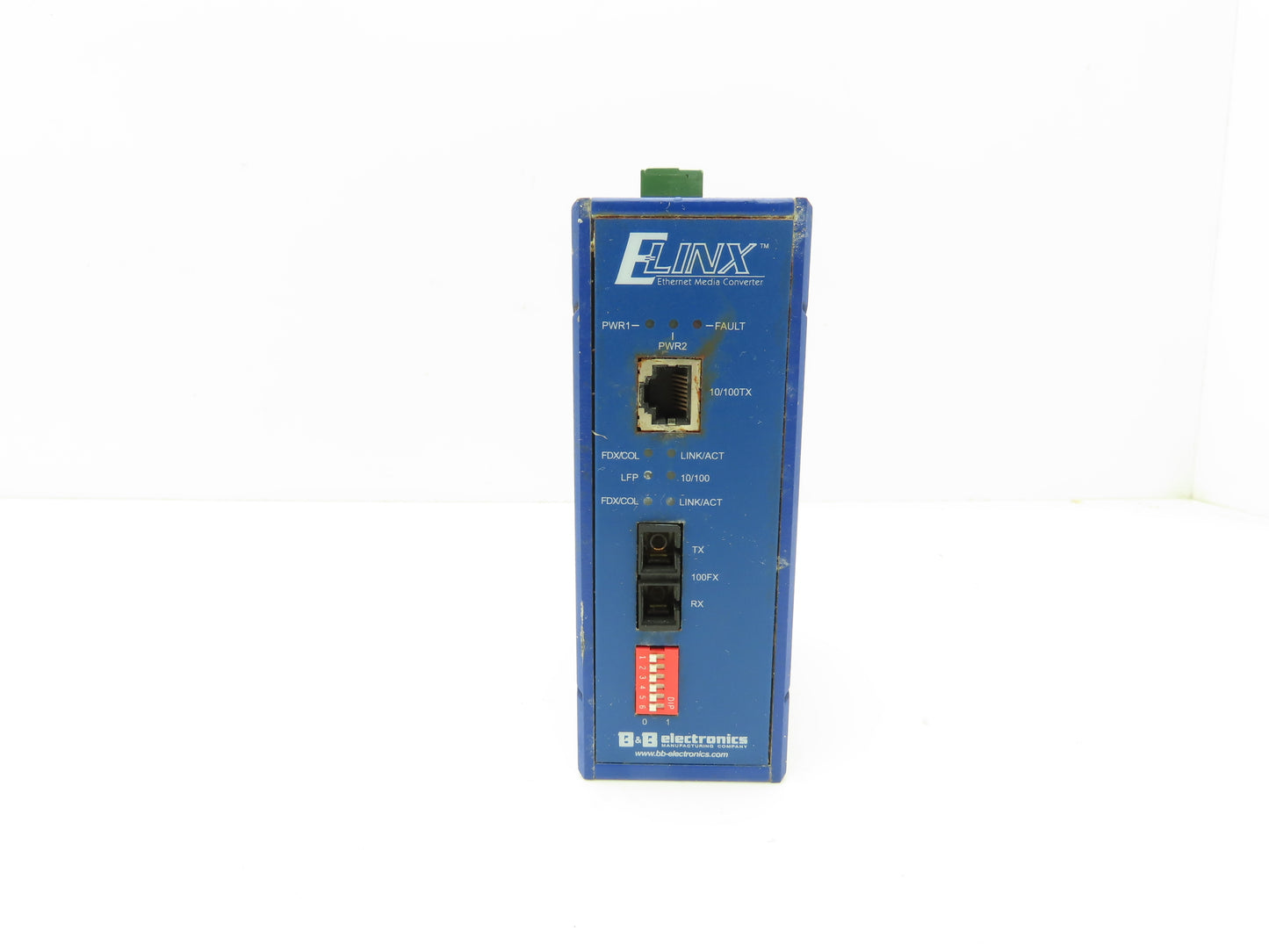 B&B Electronics EIR-M-SC Elinx Ethernet Media Converter Switch Module Din Rail