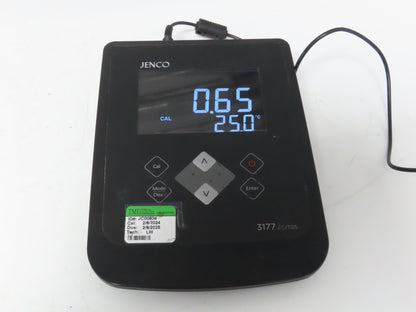 Jenco 3177 EC/TDS Conductivity/TDS/Salinity Basis Benchtop Meter 120V or 6 AAA