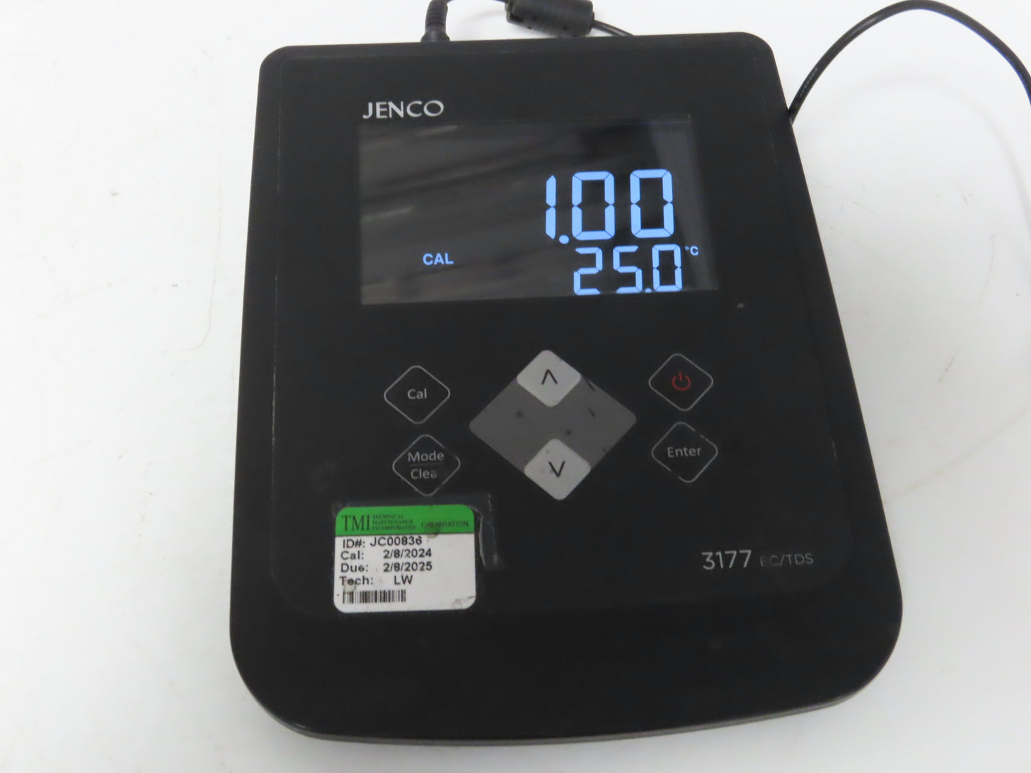 Jenco 3177 EC/TDS Conductivity/TDS/Salinity Basis Benchtop Meter 120V or 6 AAA