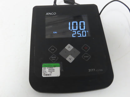 Jenco 3177 EC/TDS Conductivity/TDS/Salinity Basis Benchtop Meter 120V or 6 AAA