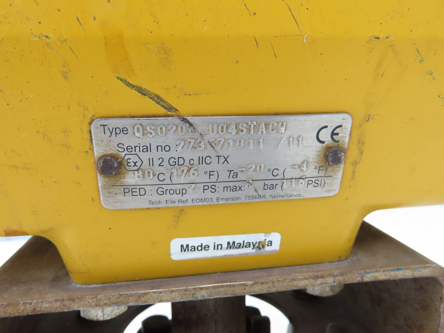 Tufline 037D 1" Flanged 3-Way Plug Valve w/Pneumatic Actuator & Positioner