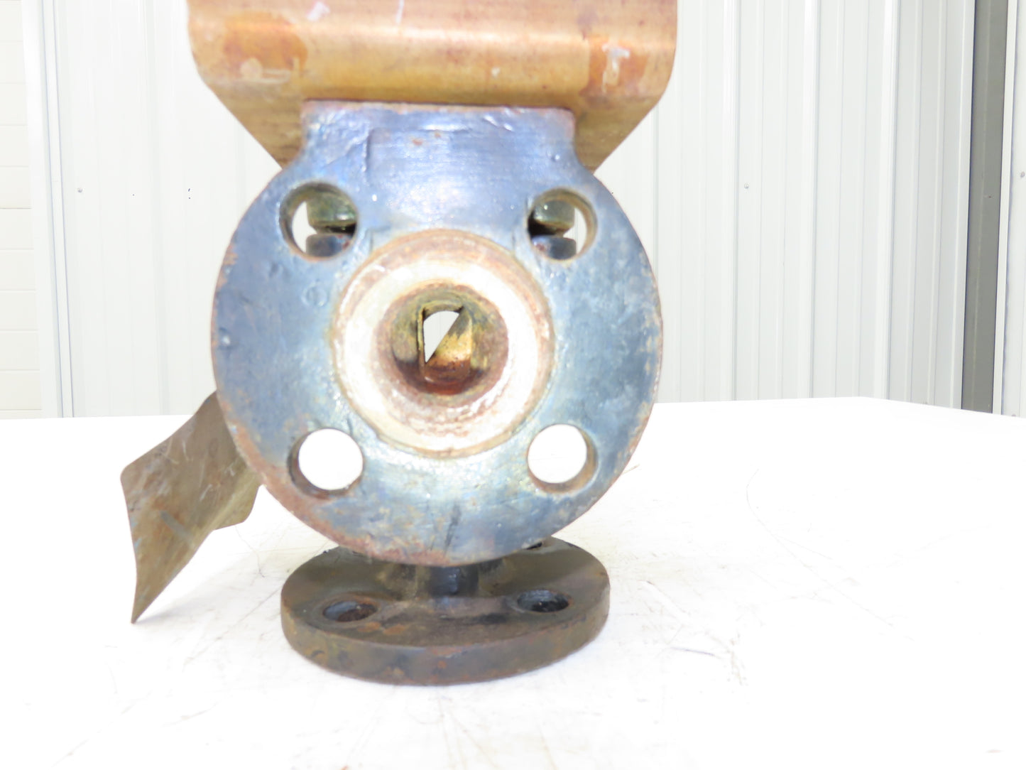 Tufline 037D 1" Flanged 3-Way Plug Valve w/Pneumatic Actuator & Positioner