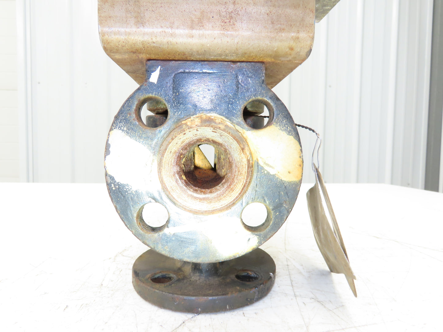 Tufline 037D 1" Flanged 3-Way Plug Valve w/Pneumatic Actuator & Positioner