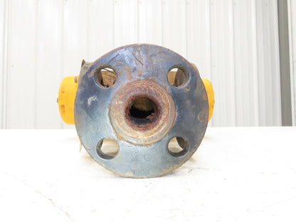 Tufline 037D 1" Flanged 3-Way Plug Valve w/Pneumatic Actuator & Positioner