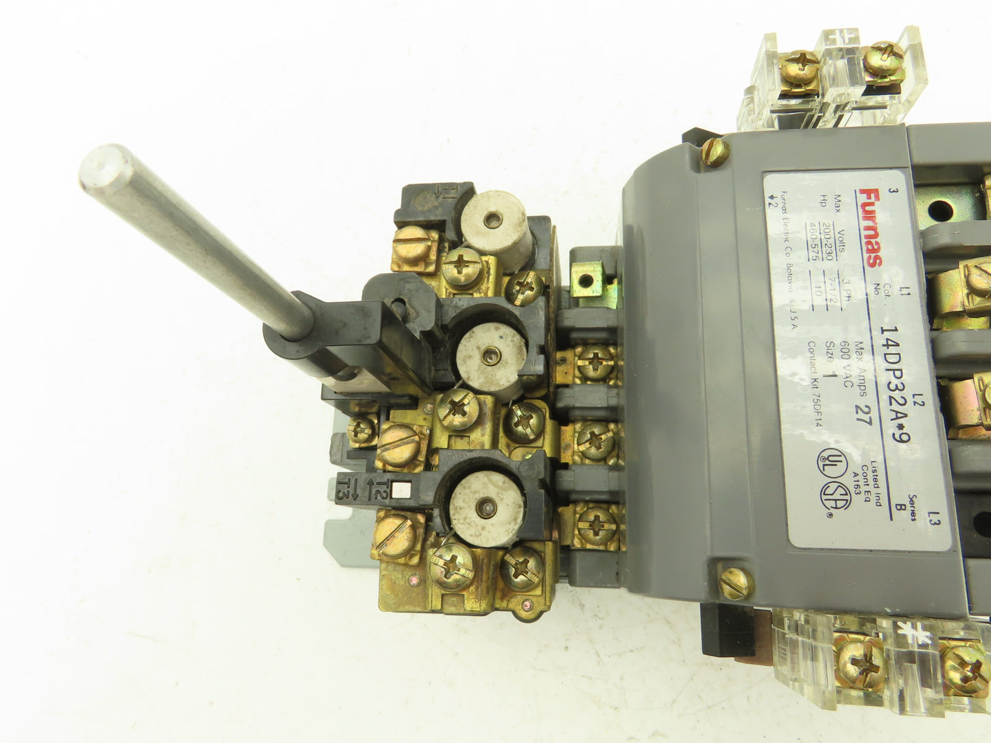 Furnas 14DP32A*9 AC Contactor Motor Starter 10Hp 600VAC 3Ph 75DF14 Contact Kit