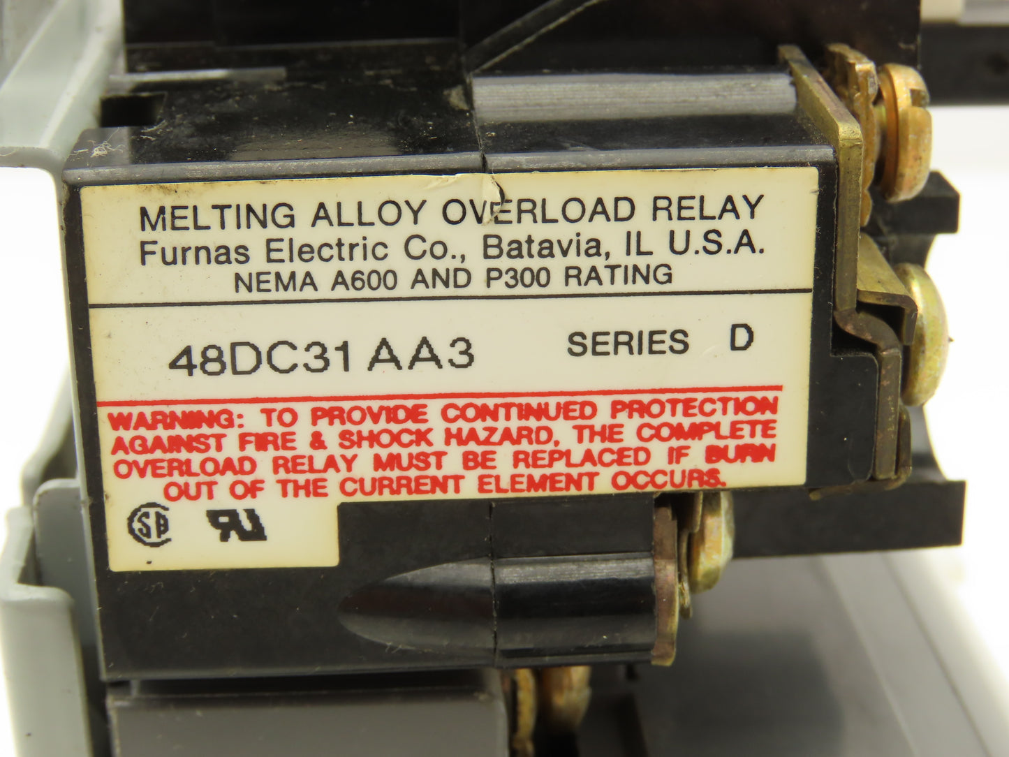 Furnas 14DP32A*9 AC Contactor Motor Starter 10Hp 600VAC 3Ph 75DF14 Contact Kit