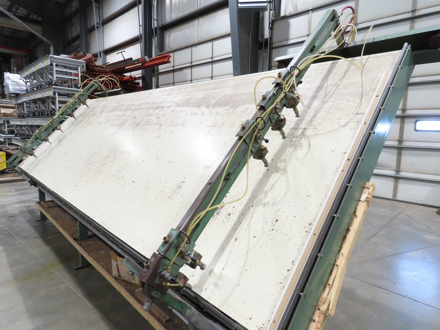 5'x 16' Face Frame Assembly Table Pneumatic Dual Clamp Steel Frame