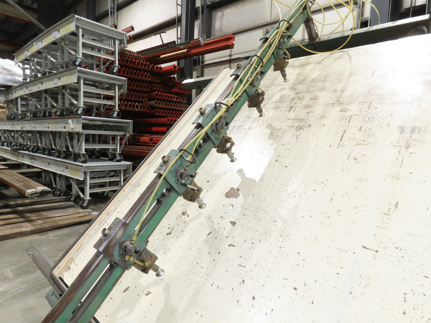 5'x 16' Face Frame Assembly Table Pneumatic Dual Clamp Steel Frame